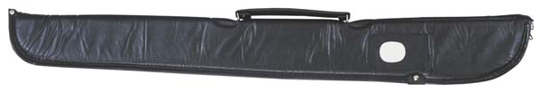 Cue case with zip black