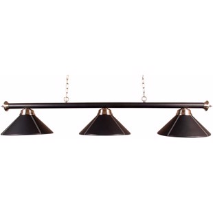 Lamp, 3-pcs with black leather covers
