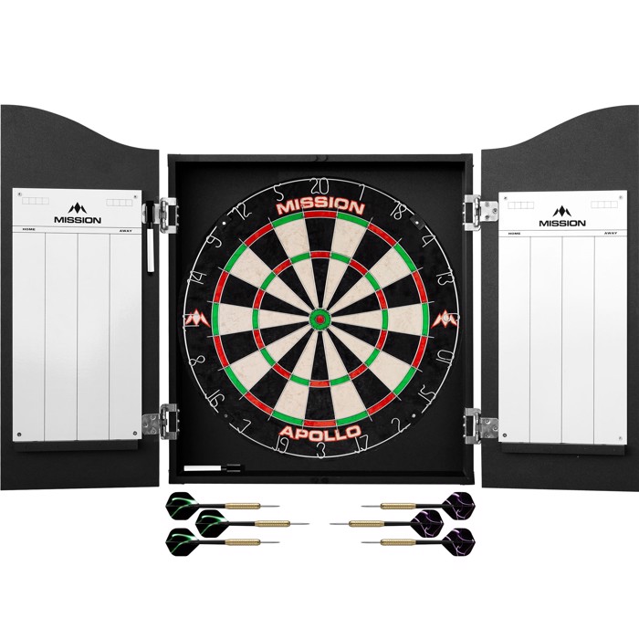 Winmau Professional Homeset - dartcabinet, dartboard and 2 sets of darts