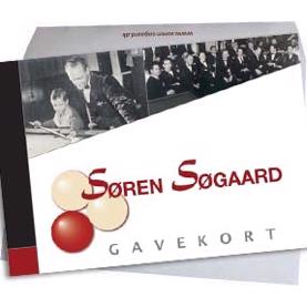 Gift certificate for S�ren S�gaard A/S
