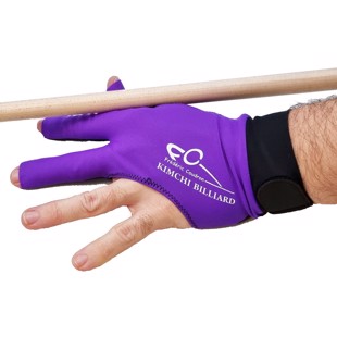 Billiard Glove, Kimchi, 3 fingers in Purple