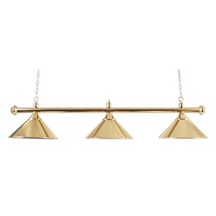Lamp, 3-pcs with brass shades