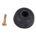 Rubber bumper with screw hole
